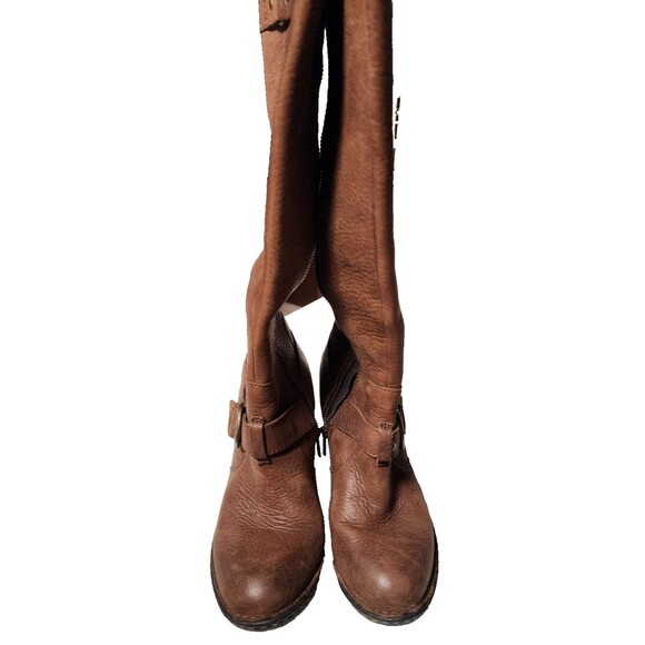 BORN Natasha Leather Boots Size 7 Brown QUALITY - Picture 3 of 12